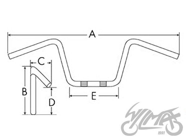 Kierownica 22 mm Naked Street Yamaha Honda Suzuki Fazer FZ6 Bandit SV