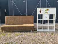 .Sofa IKEA BEDDINGE + KALLAX. Transport.