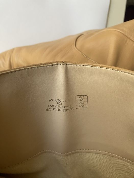 Чоботи Zara з натуральної шкіри