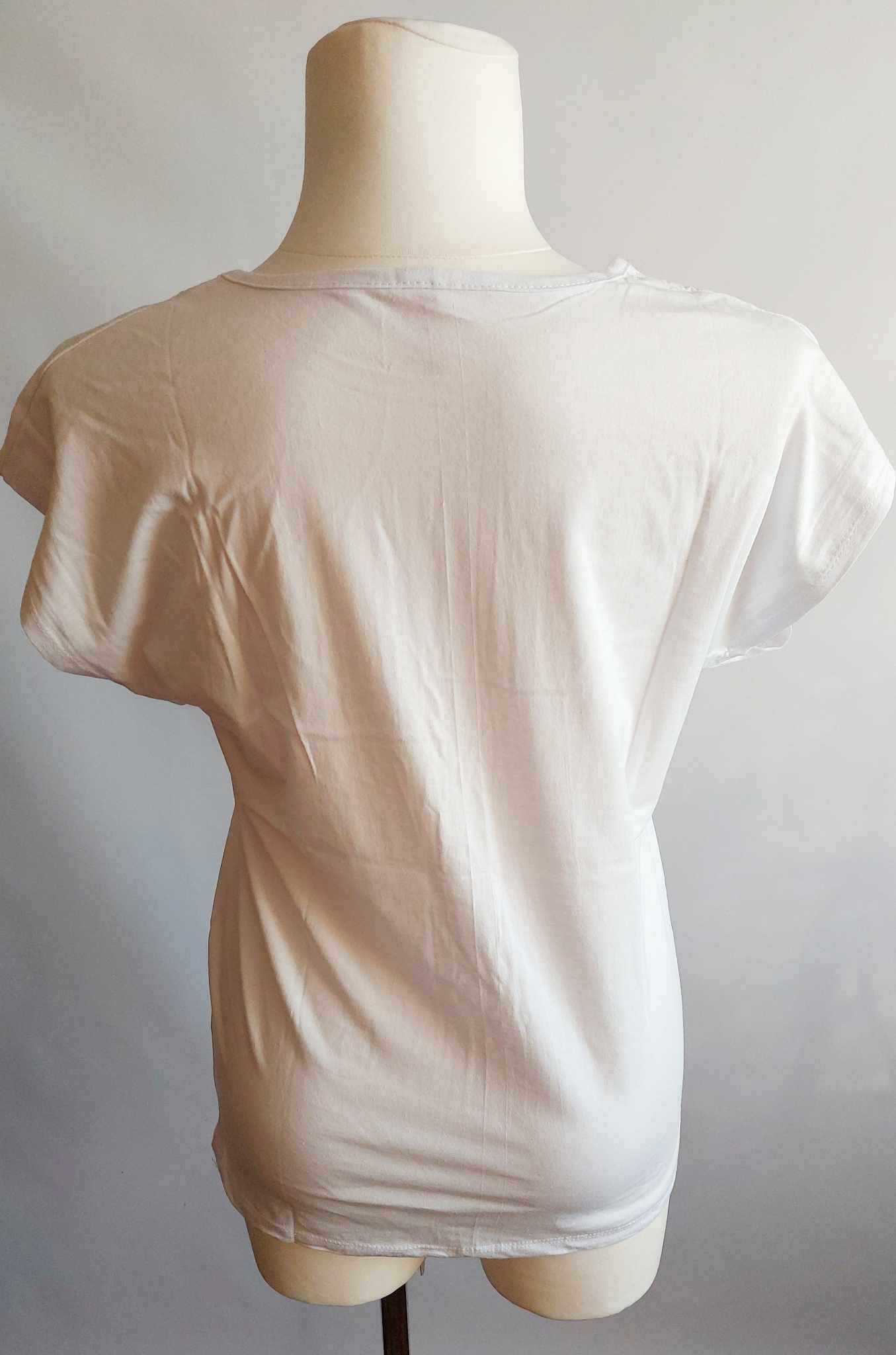 T-shirt damski bluzka damska z nadrukiem ARAS r. XL obwód 100-116 cm
