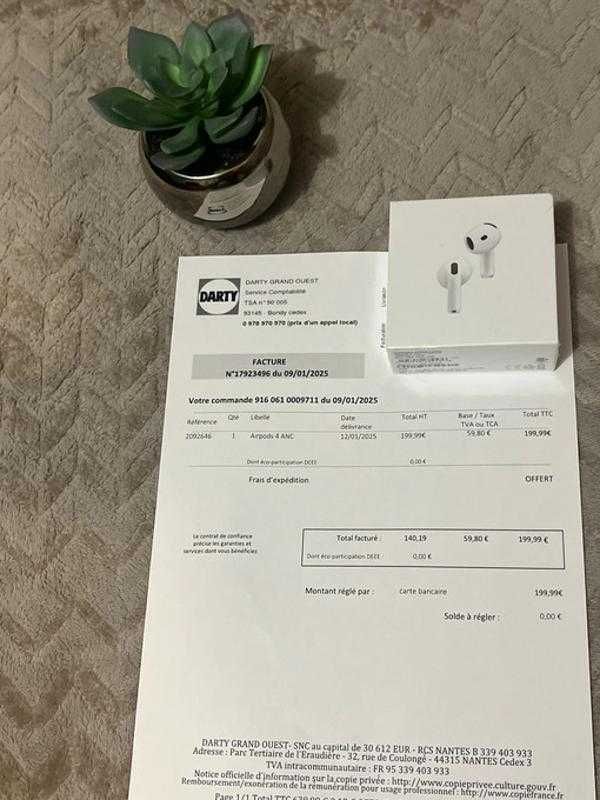 słuchawkiAppleairpods4zA-N-C- NOWE z gwarancją-do iOSi iPad