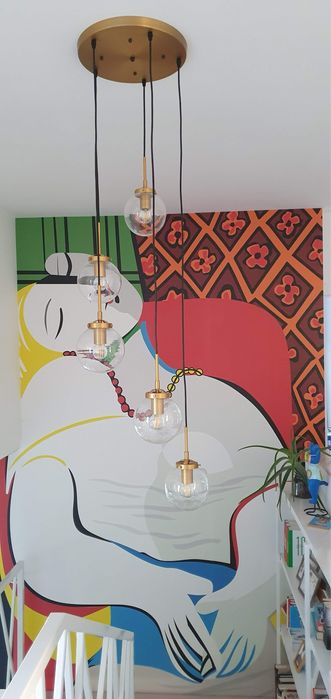 Lampa stylowa unikat loft coppetelion okazja