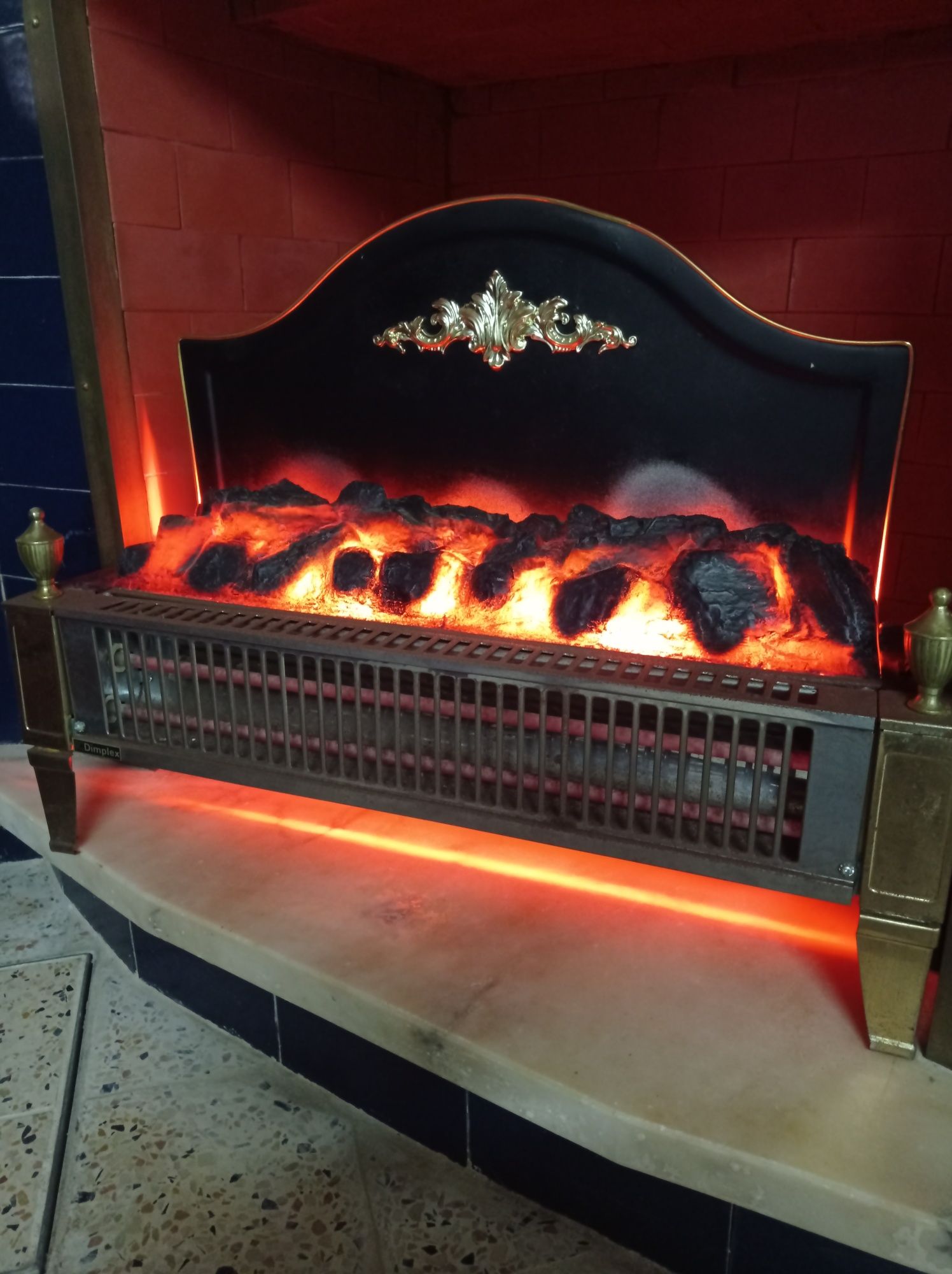 Lareira eléctrica.
