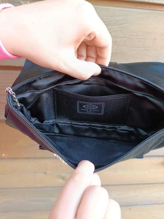 Oryginalna satynowa torebka Tod’s