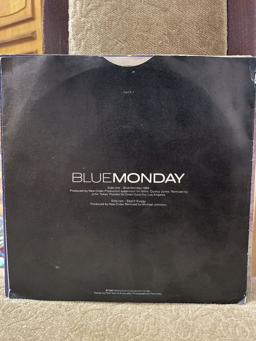 NEWORDER blue monday, beach buggy, 1988, winyl 7”, EX