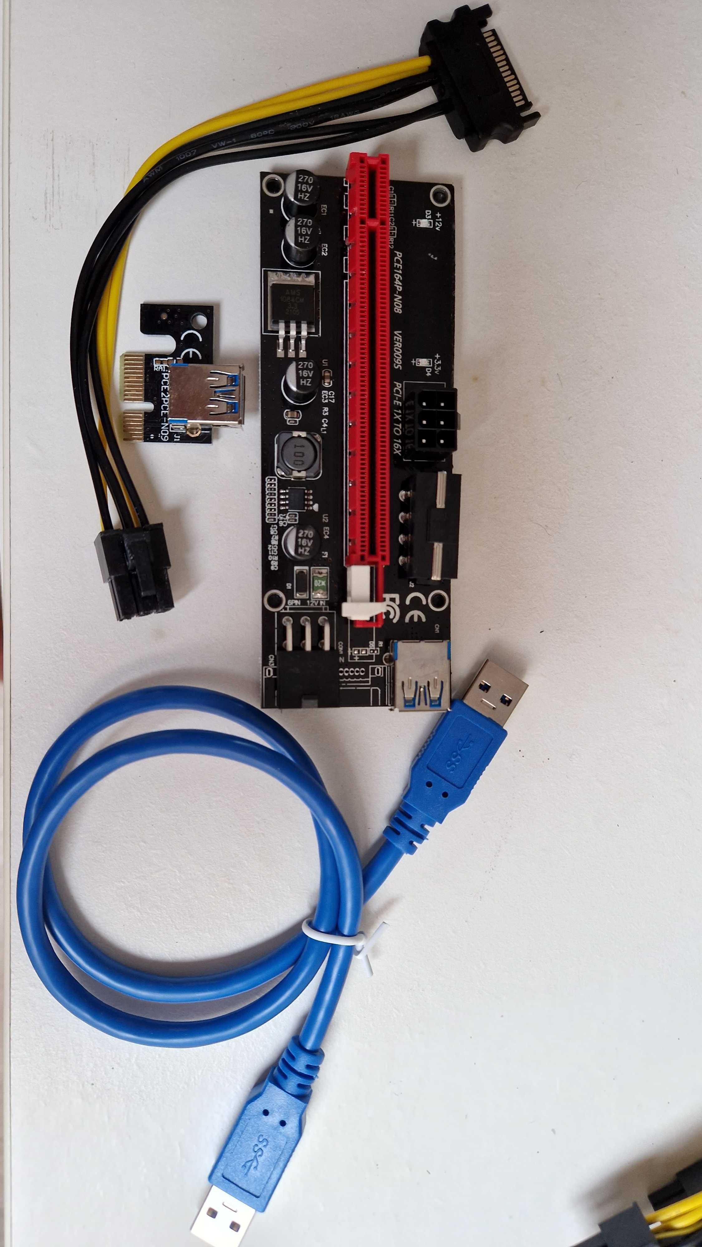 Kit Fonte Mining HP 1200w Platinium 94% + Breakout board + Cabos PCI-E