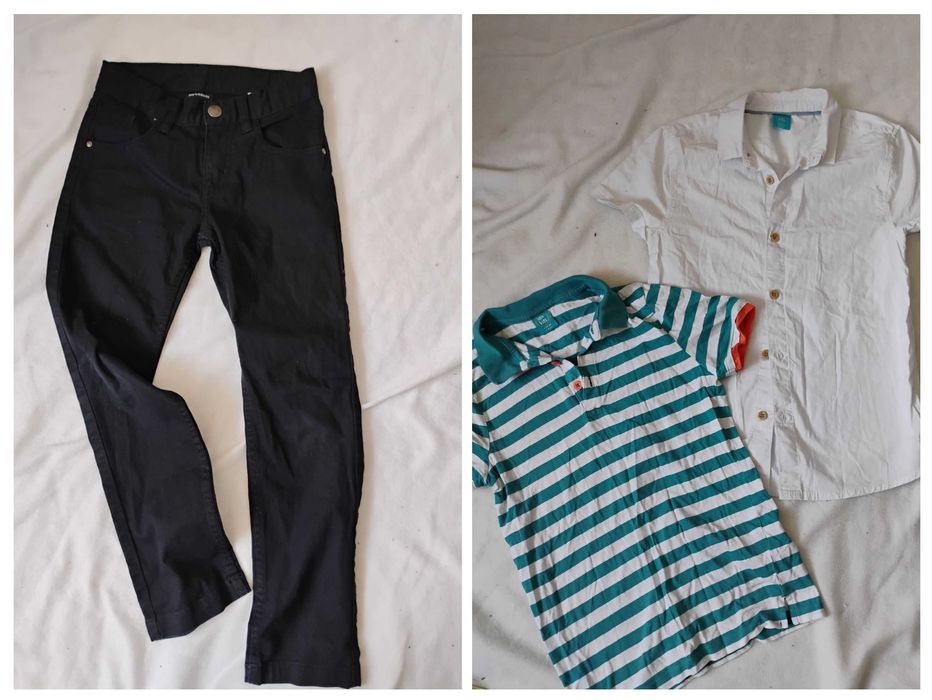 Mega paka ubrań chłopięcych/128-130/bluzy/spodnie/adidas/KappAhl/Pepco
