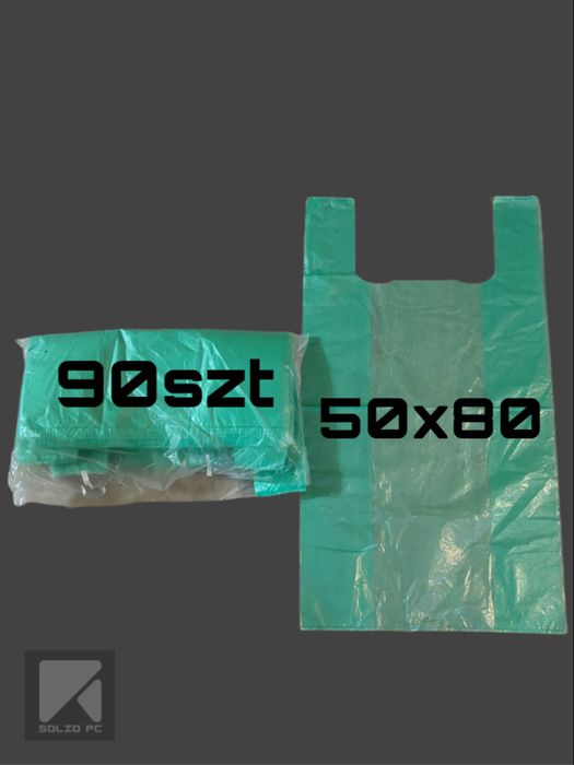 Reklamówki jednorazowe foliowe 50x80 90szt na chryzantemy i stroiki