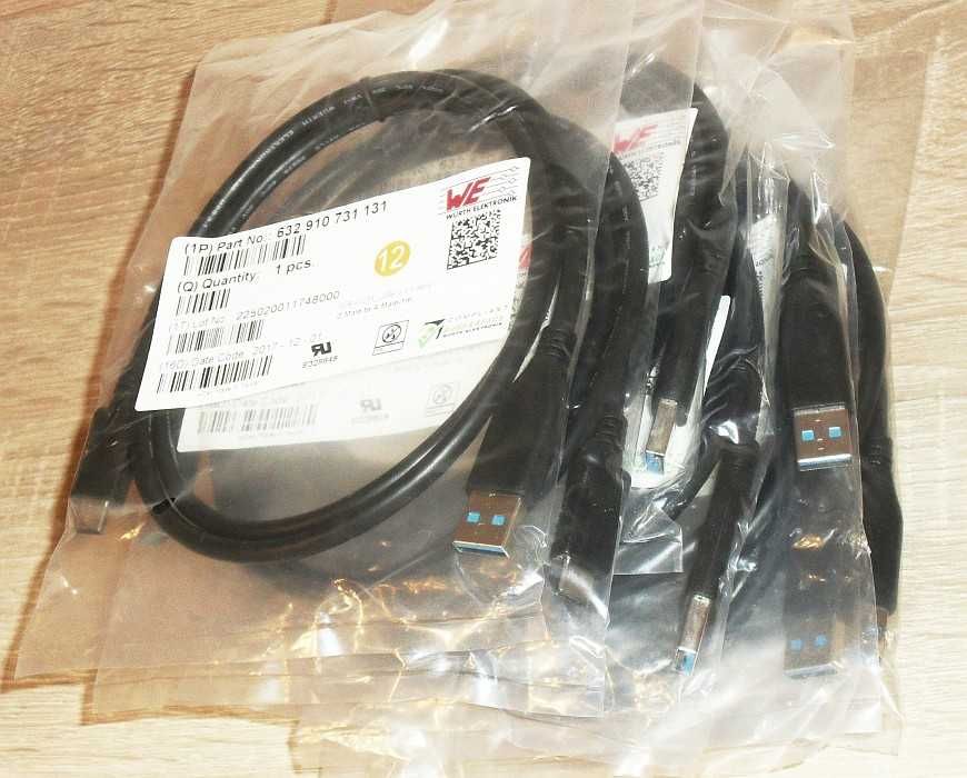 Wysokiej jakości kabel przewód Würth Elektronik USB 3.1 C na A, 1 m