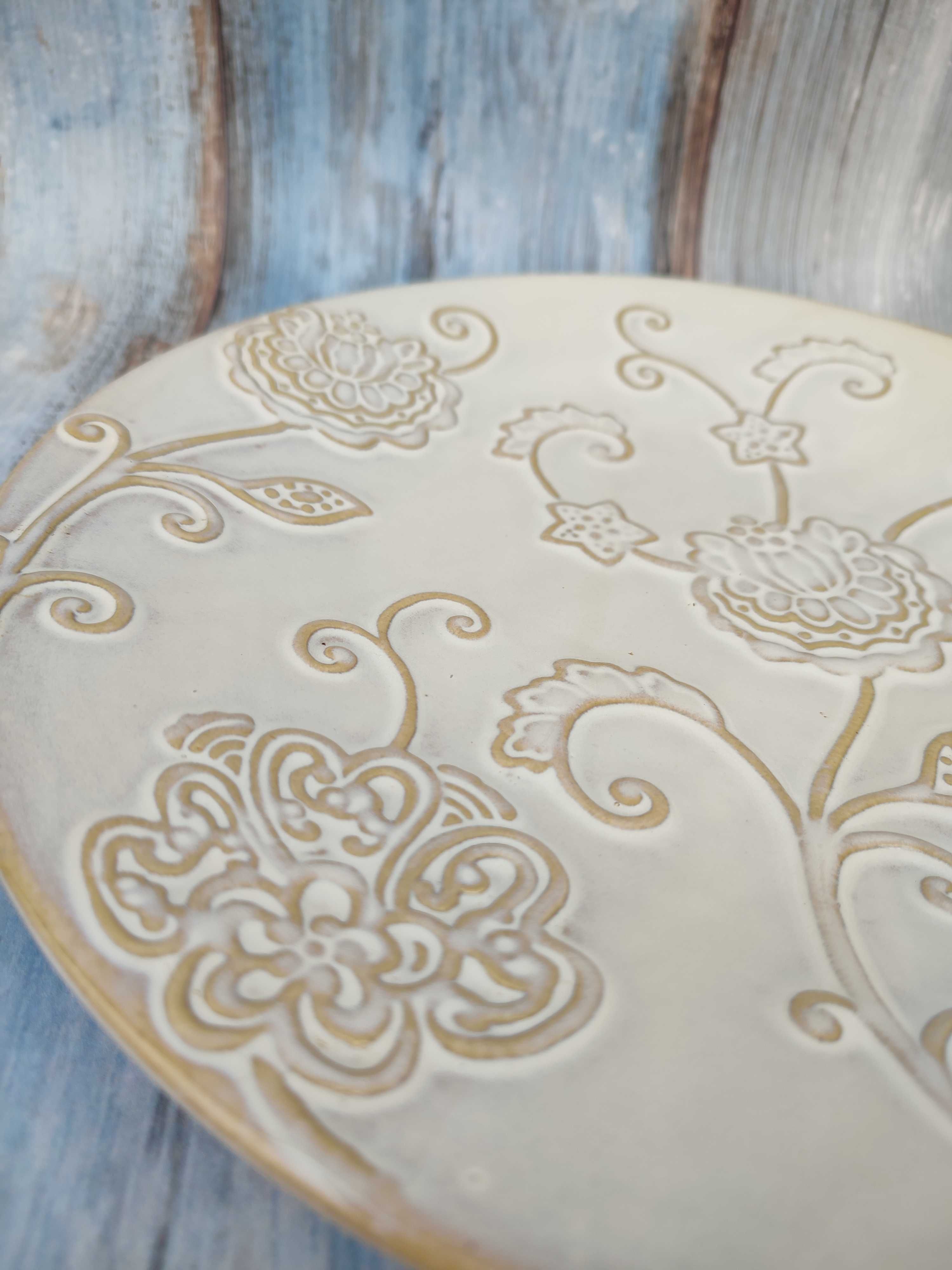 Ceramiczna Patera Nana - z ornamentem - Design