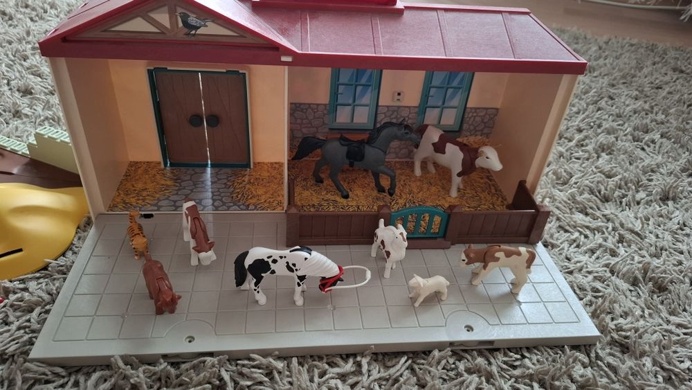 Zabawki Playmobil farma kombajn śmieciarka