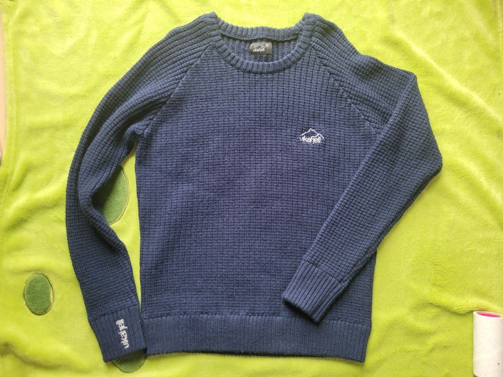 Sweter r 140 wełniany termiczny Vikafjell wełna 100proc