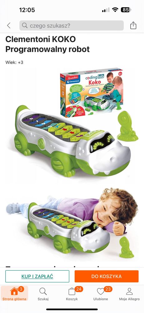 Koko clementoni. Robot do nauki programowania