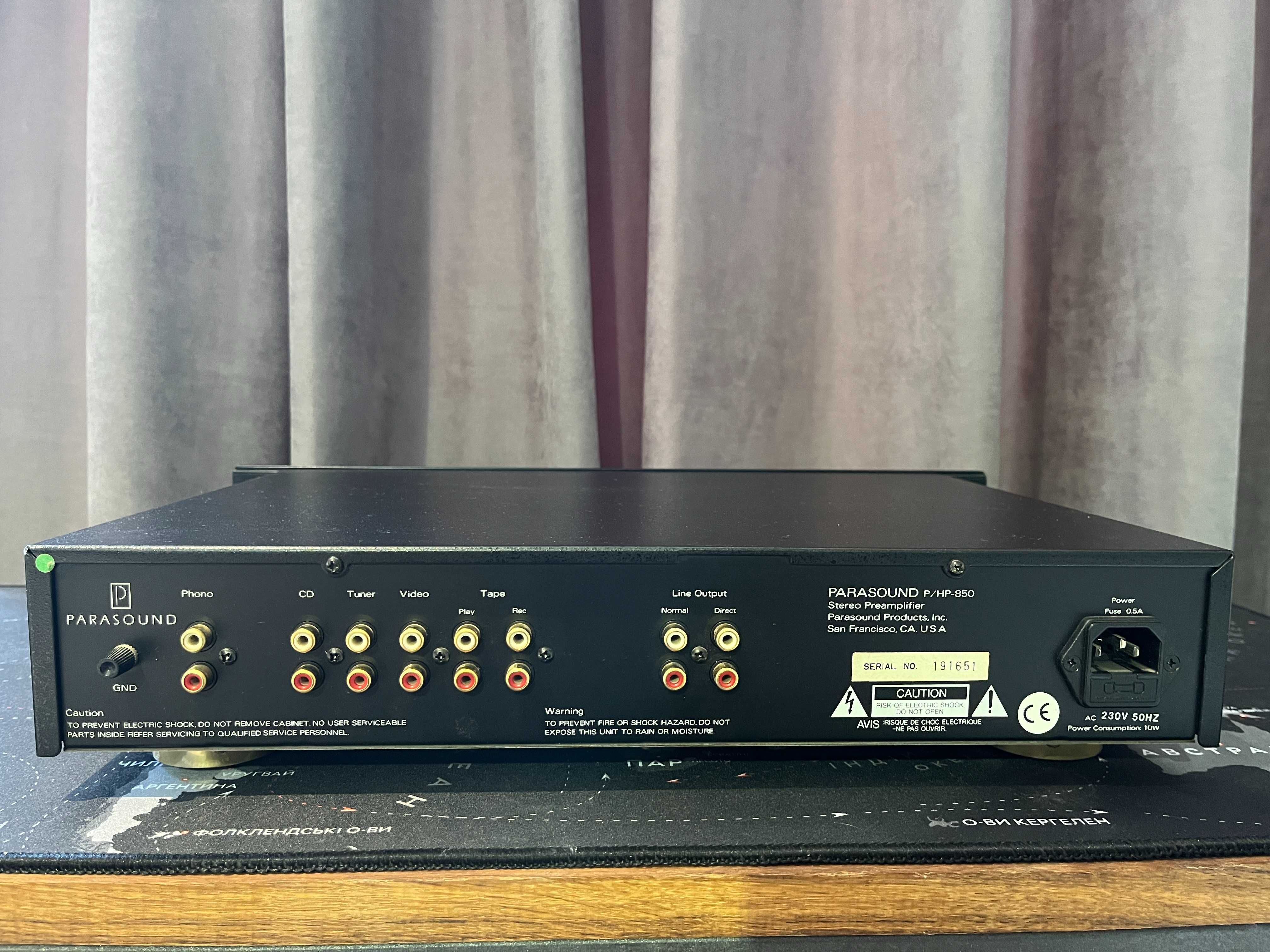 Усилитель Parasound HCA-1000 + Предусилит Parasound P/HP-850 + подарок