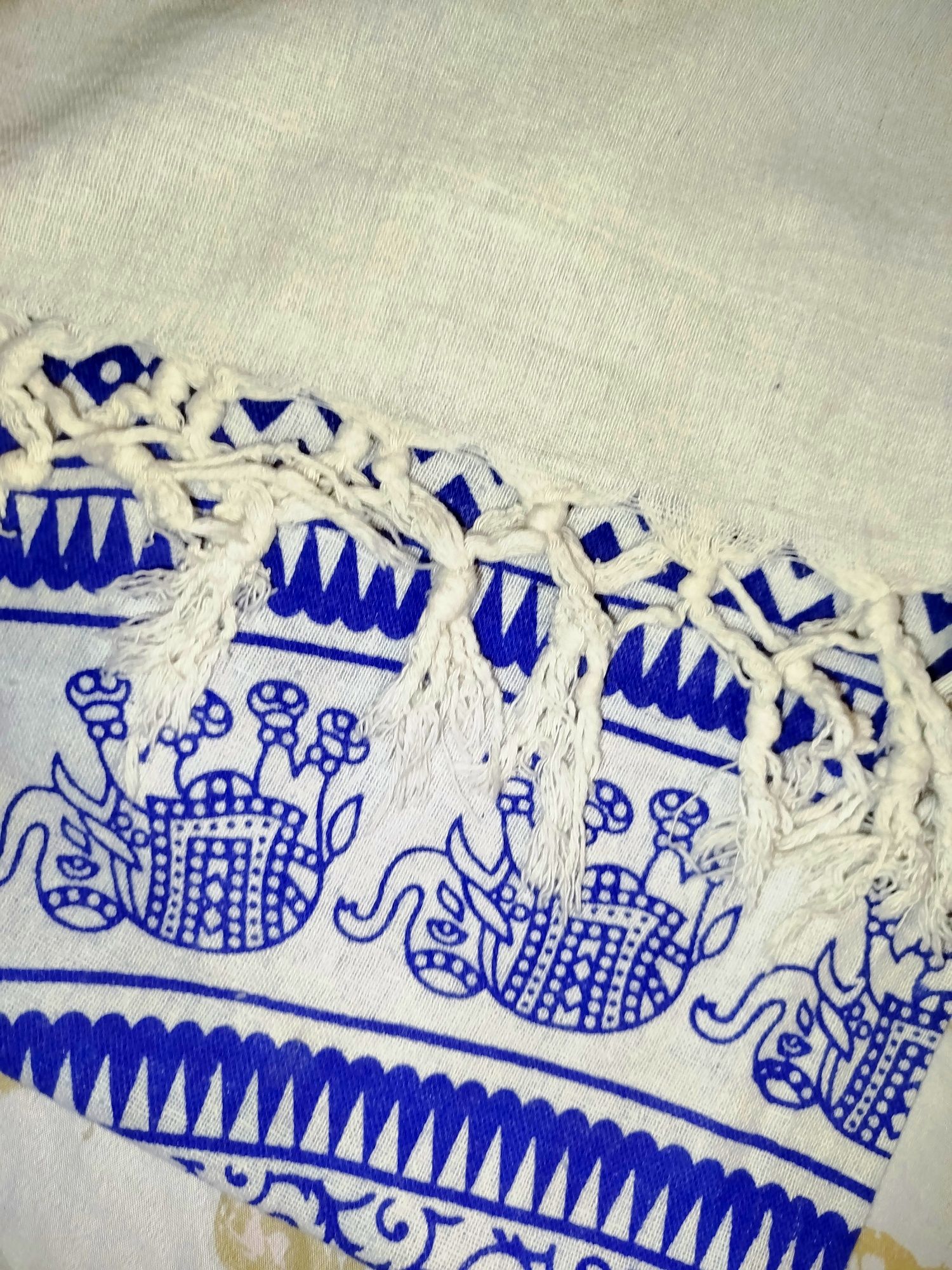 Manta 200/200 azul e branco