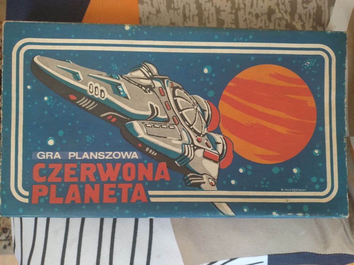 Gra planszowa PRL Czerwona planeta fantastyka