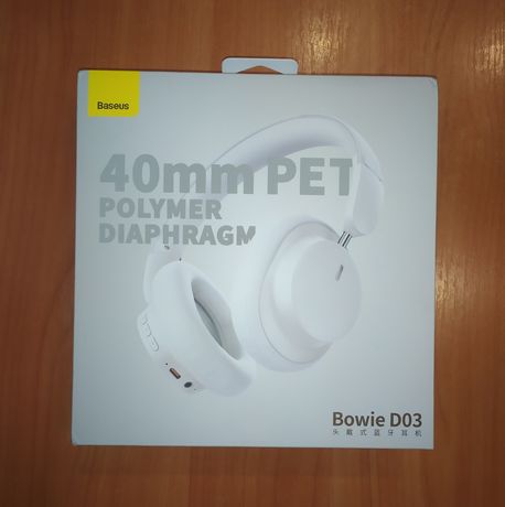 Bluetooth навушники Baseus Bowie D03 білі та чорні