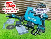Акумуляторний набір 2/1 Макита Гайкокрут DTW500BL + Балгарка DGA504BL