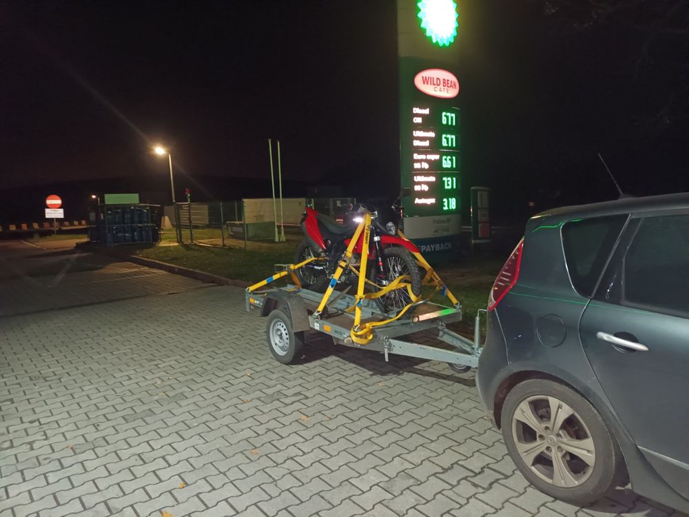 Wynajem Przyczepa do przewozu motoru motocykla lub quada Zgierz