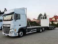 DAF XF 106 440 KM 6x2 + przyczepa/zestaw do przewozu słomy.