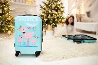 ВЫБОР ! Детский чемодан для девочки с фламинго валіза дитяча вілізи