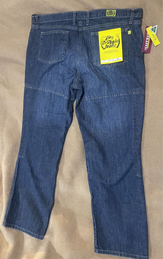 Draggin Jeans spodnie motocyklowe jeansowe nowe kevlar roz. 3Xl