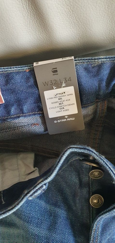 Spodnie jeansowe G-Star Raw nowe W32 L34