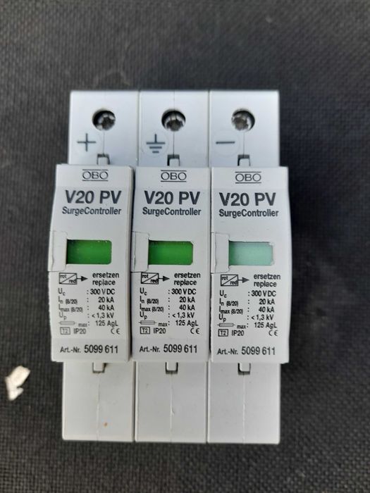 Ogranicznik przepięć do paneli PV OBO V20 PV