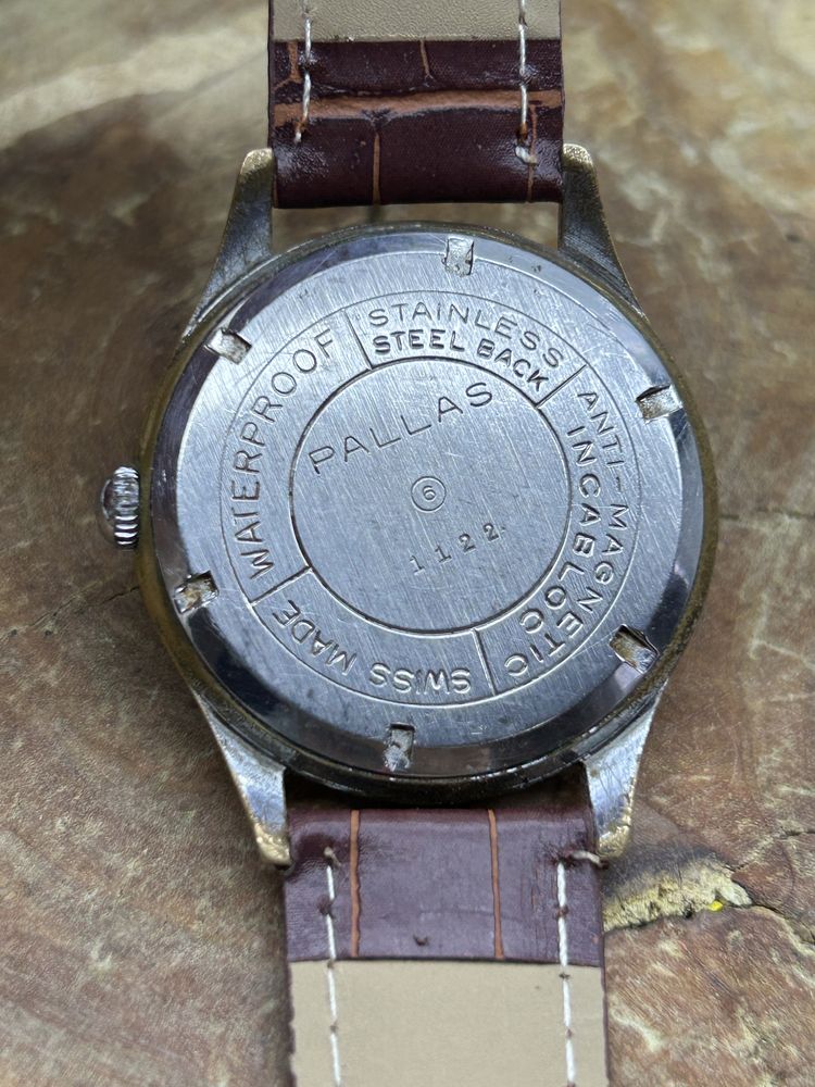 Stary szwajcarski zegarek Pallas 17 jewels