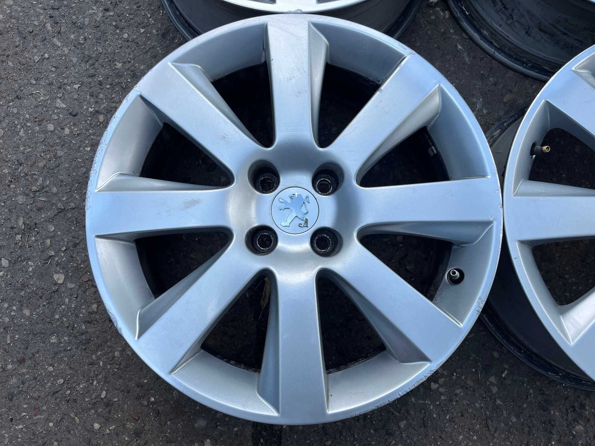 4x alufelgi PEUGEOT 5008 18"x7" rozstaw 4x108 ET 29 + czujniki TPMS