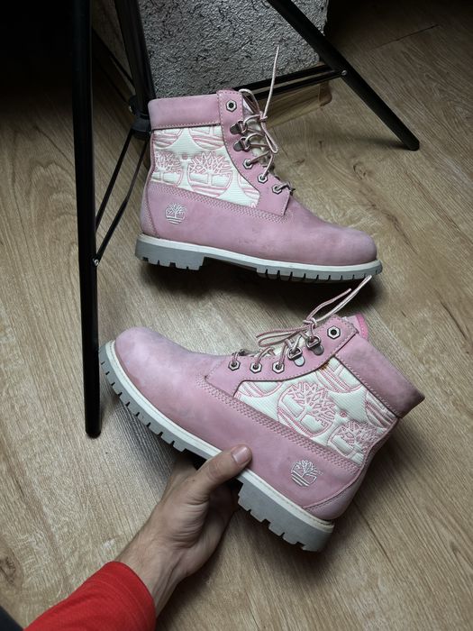 Черевики Timberland рожеві високі Жіночі 42 - 9
