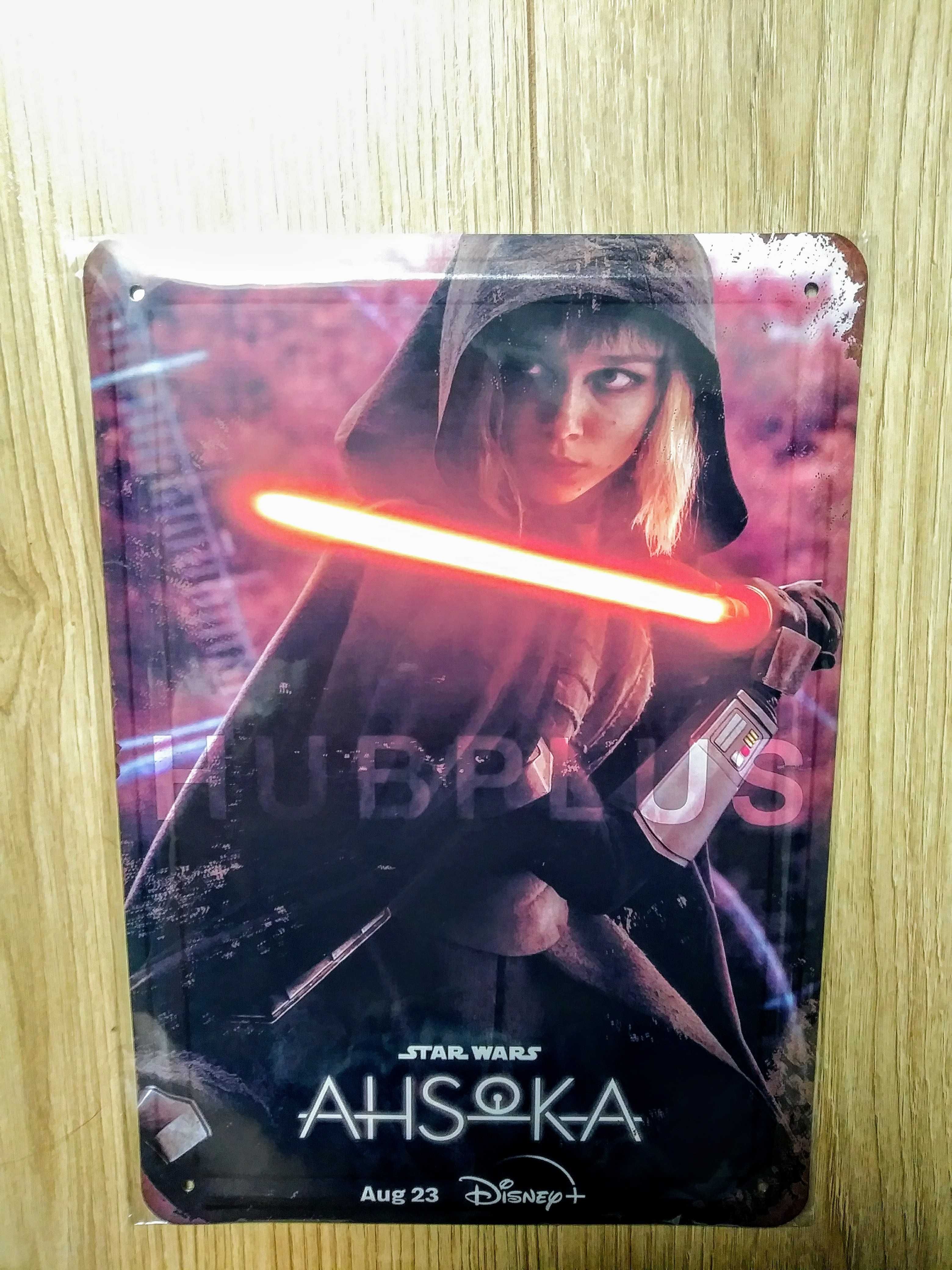 Ashoka "Star Wars" - szyld/plakat metalowy 20x30.