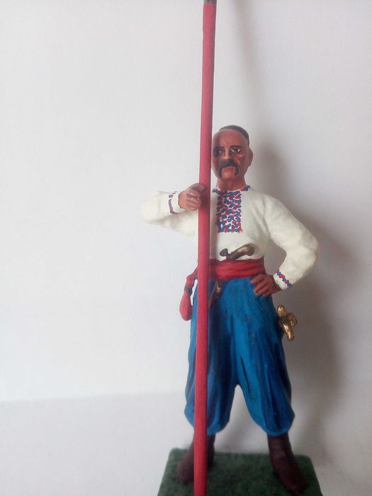 Миниатюрная фигурка, Козак з копьем, ручная робота