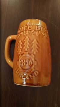 Kufel do piwa ceramika Żywiec 1856 Poland Tułowice