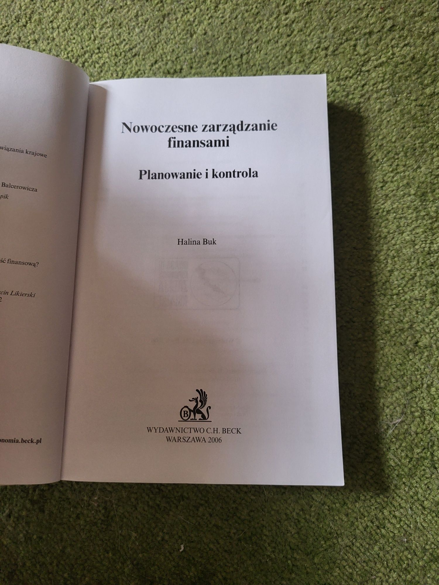 Nowoczesne zarządzanie finansami. Halina Buk