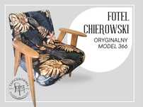 Fotel PRL Chierowski 366 - oryginalny lata 60-70 vintage