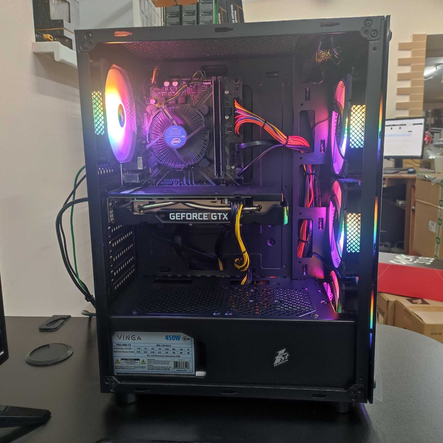 Компютер Новый Intel Core i5 9400f, 16GB DDR4, GTX 1660s 6GB, SSD512GB