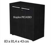 Armário Staples PICASSO Preto