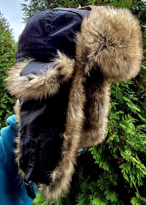 Zimowa czapka uszatka ocieplana modna nowa Wyprzedaż !