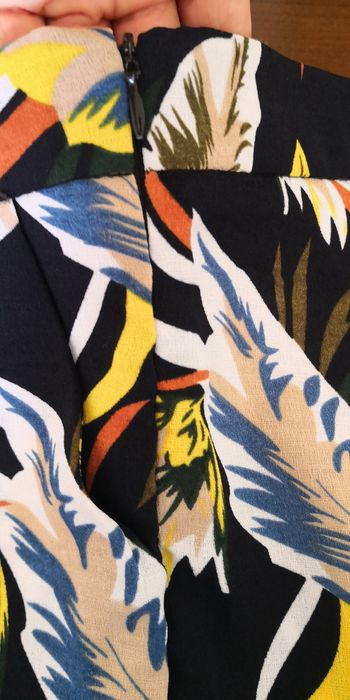 Calças largas - florais M/L