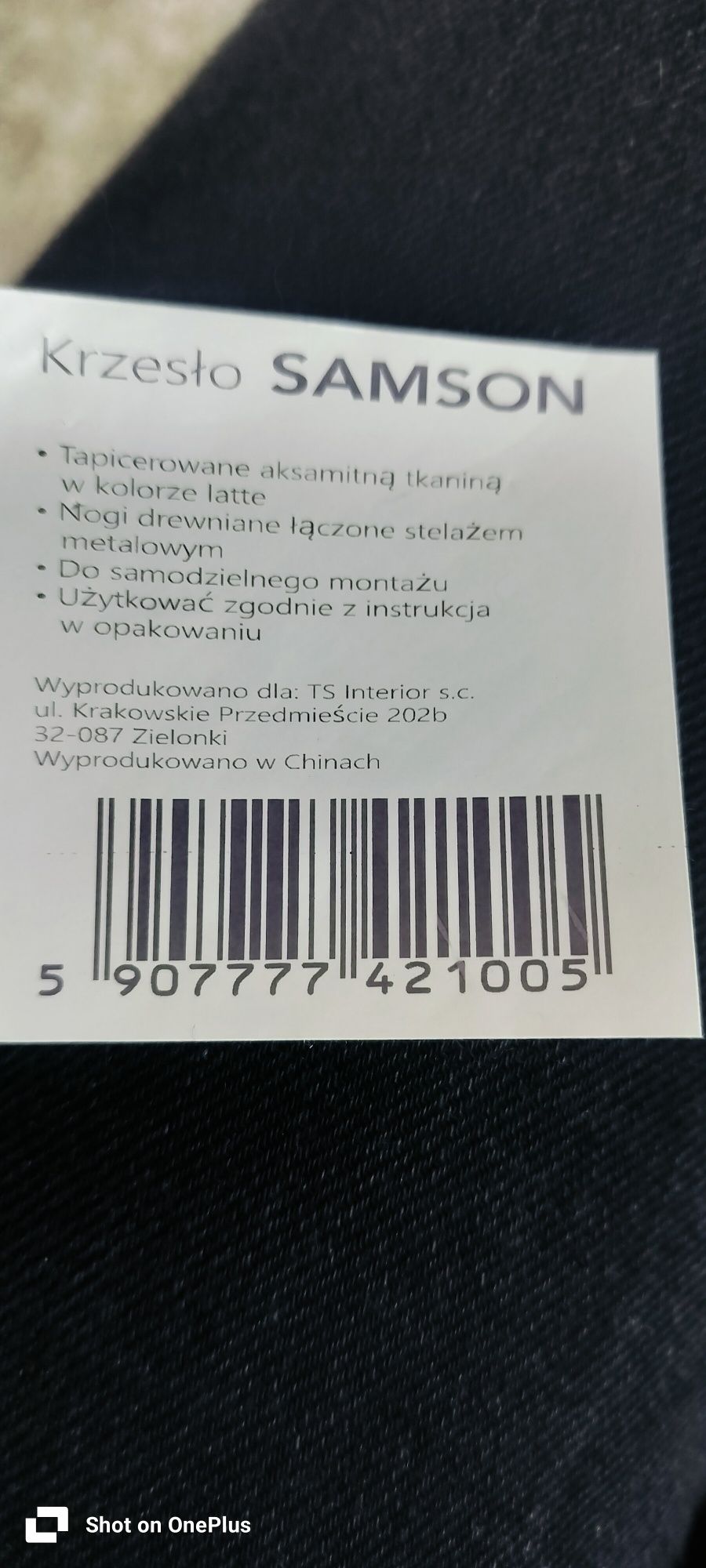 Krzesła tapicerowane