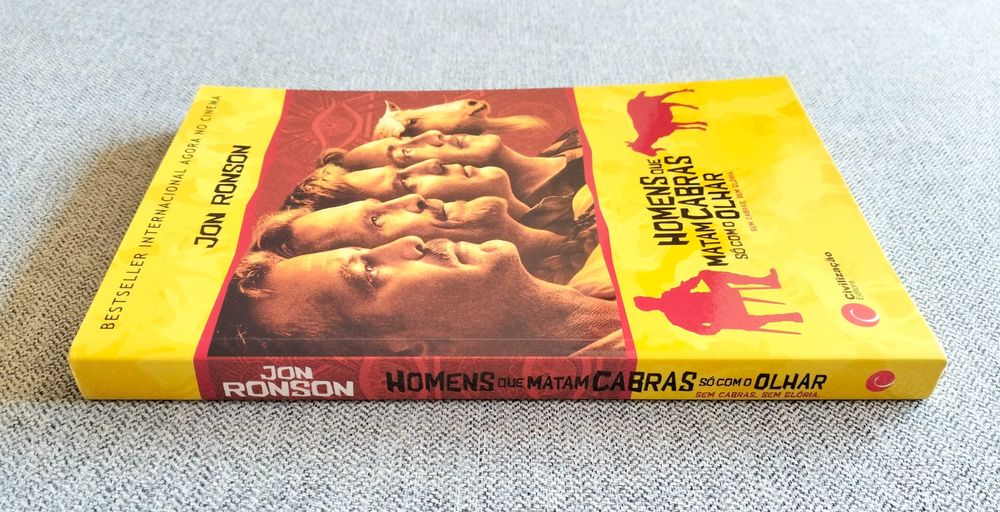 Livro "Homens que matam cabras só com o olhar" Jon Ronson