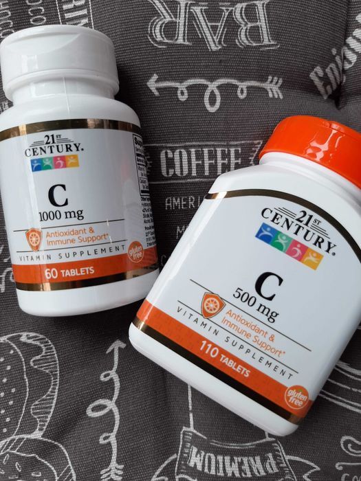 Витамин Ц С500 С1000 21st Century, vitamin C 500 1000, вітамін С