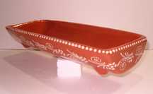 Telha de barro vermelho vidrado
