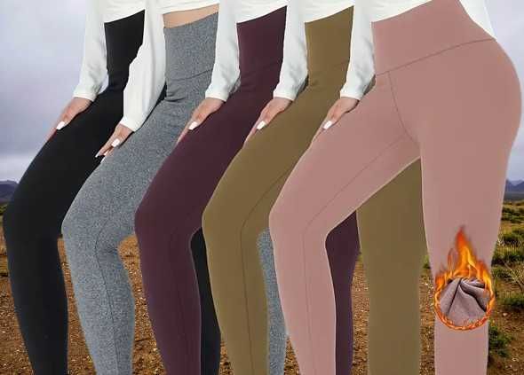 Leggins de mulher de lycra e térmicas - conj. de 5 pares à escolha