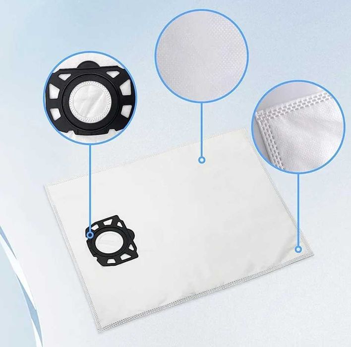 Мішки і фільтр для пилососа Karcher WD 4, WD 5, WD 6.