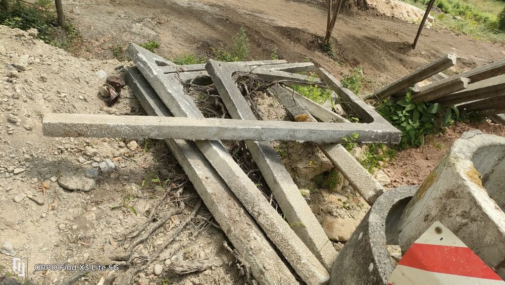 Vigas de placa em betão