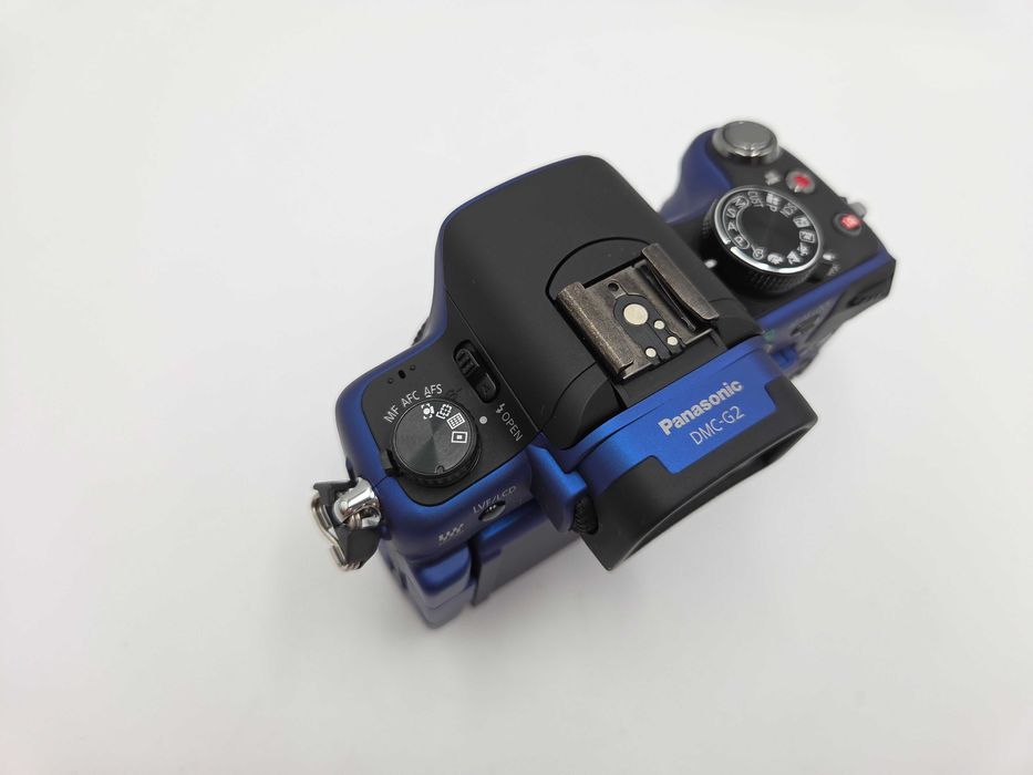 WYPRZEDAŻ Aparat Panasonic Lumix G2 body - niebieski - jak nowy