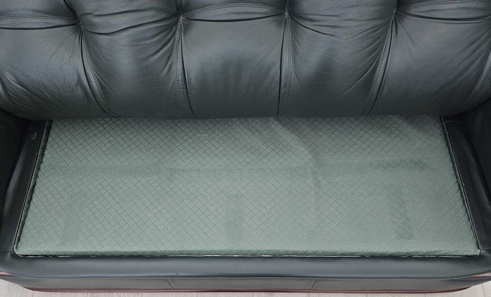 Sofá-cama de 3 lugares, em pele genuína