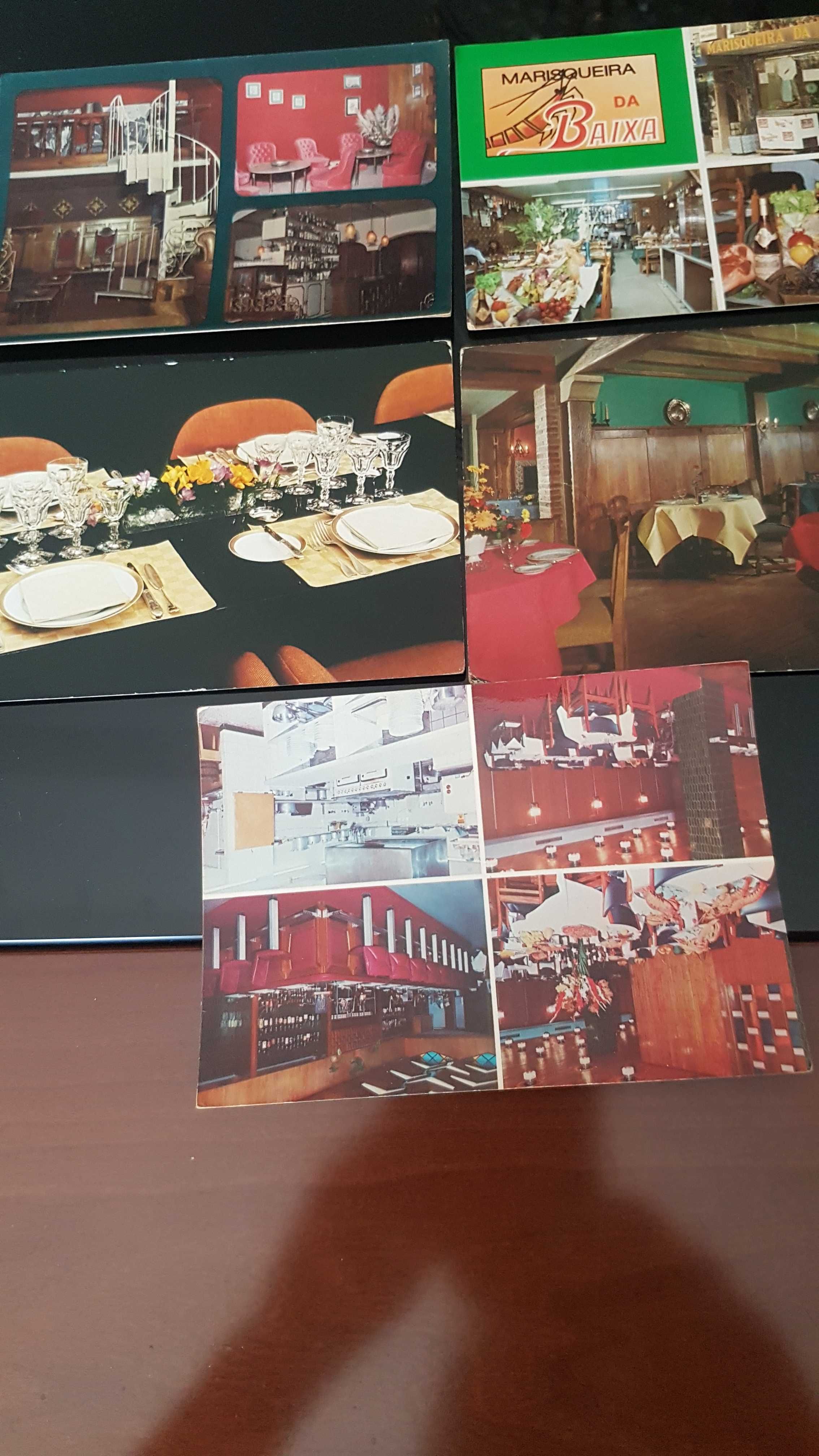 11 Bilhetes Postais Antigos - Restaurantes